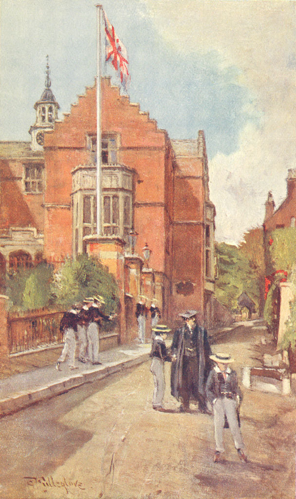LONDON. Harrow 1907 old antique vintage print picture